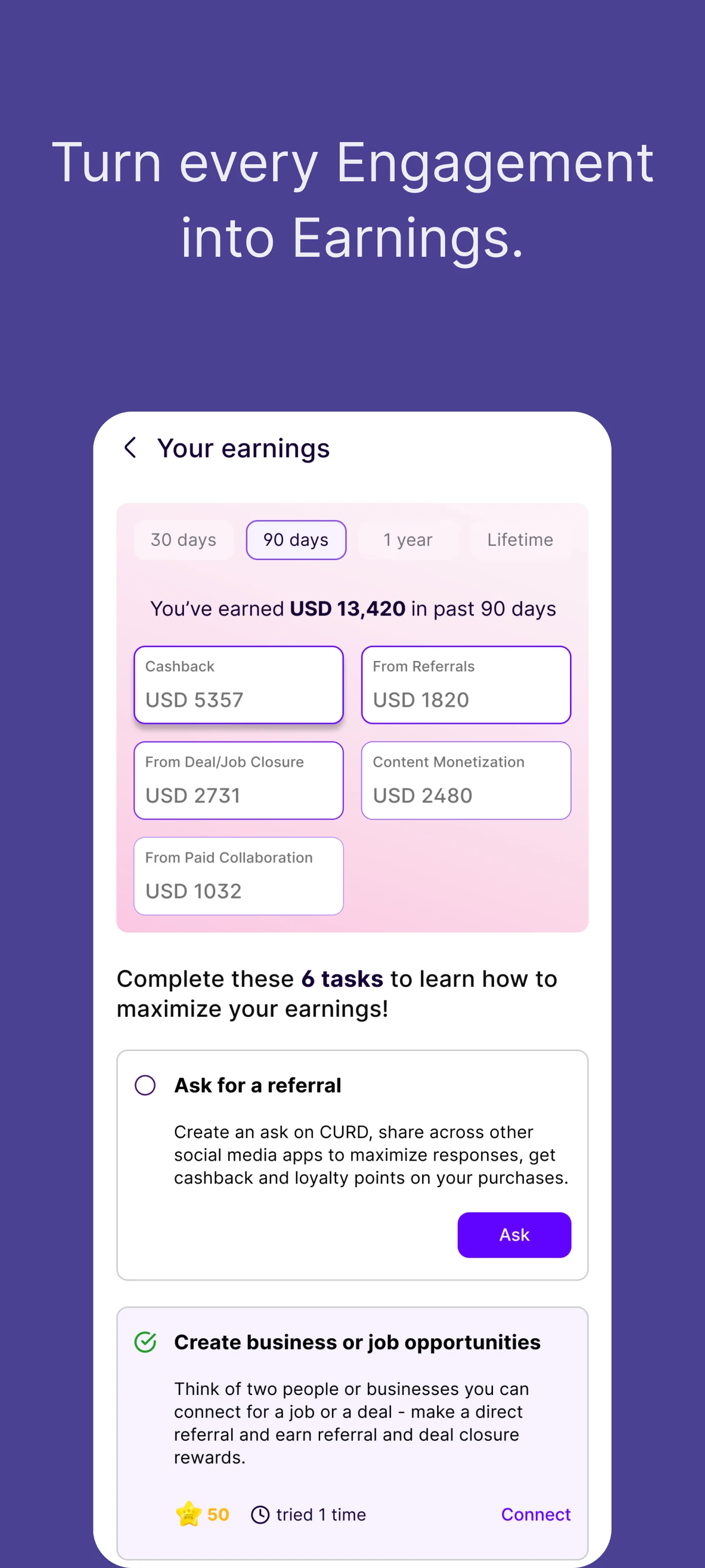 CURD: Socialmedia. Marketplace screenshot